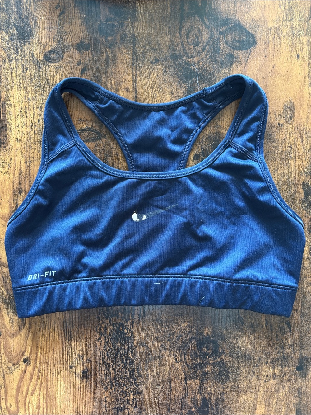 Nike Pro Navy Blue Racerback Sports Bra Small